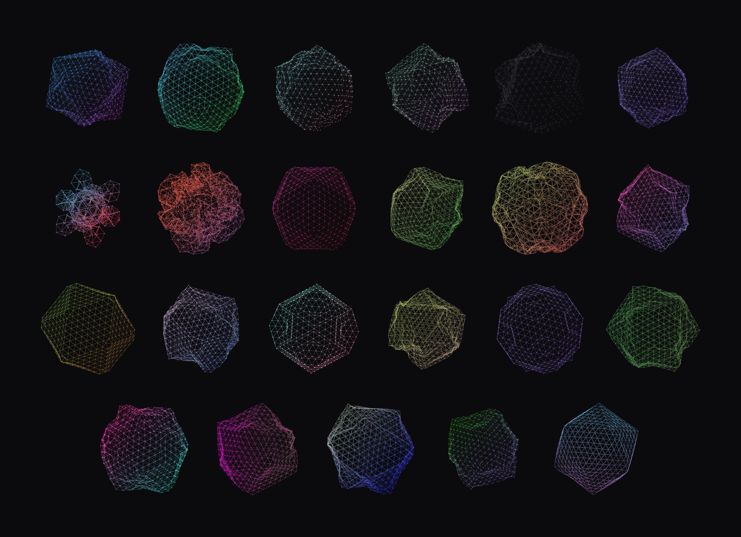 Planets of IDEO: The whole studio: 23 planets, one per person
