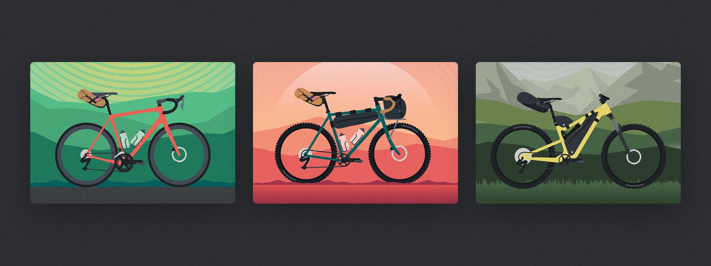Bike Anywhere: The three bikes up close: road, gravel and trail