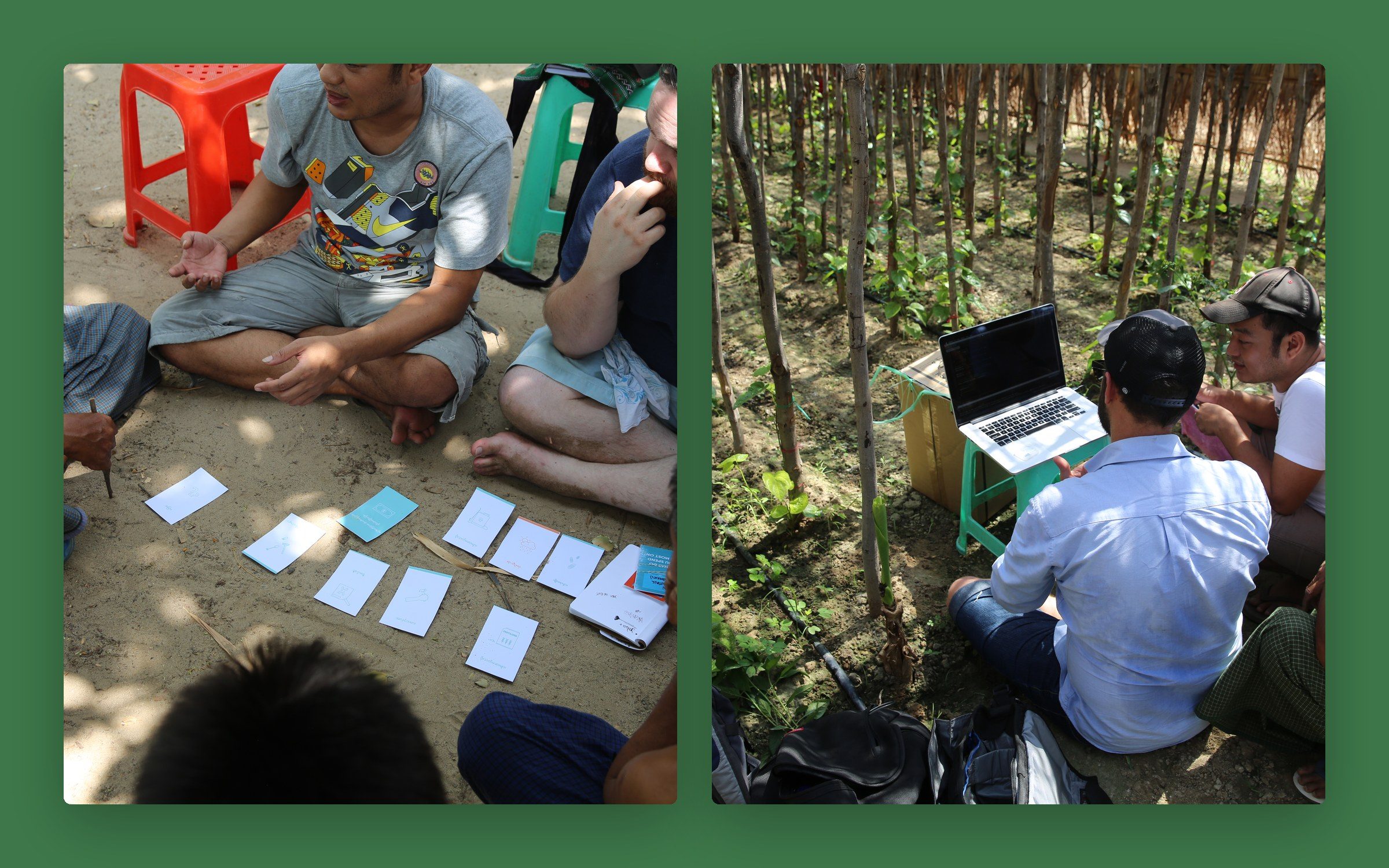 Future Sense: Card sorting and reviewing the data with farmers