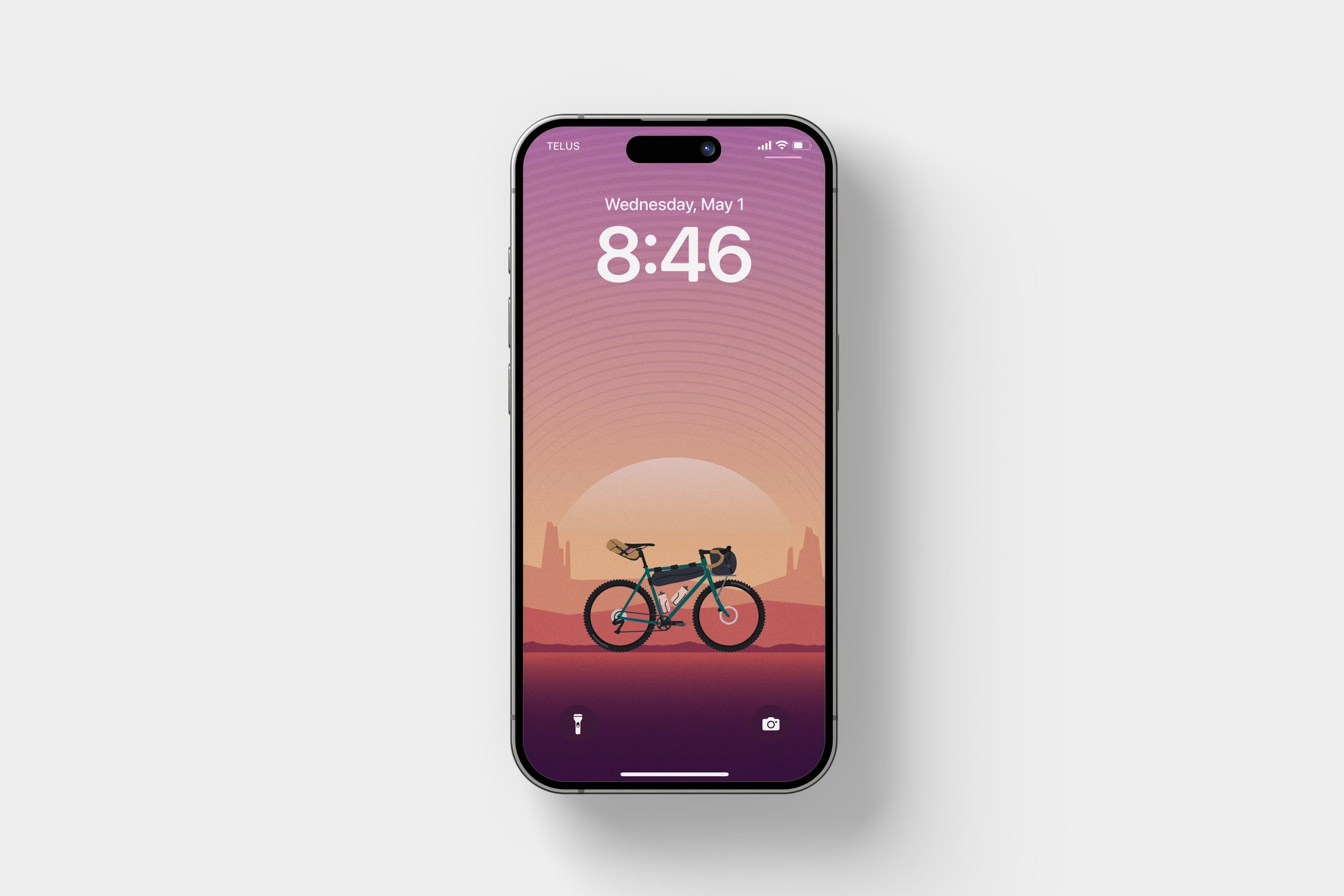 Bike Anywhere: The Gravel poster as a lock screen