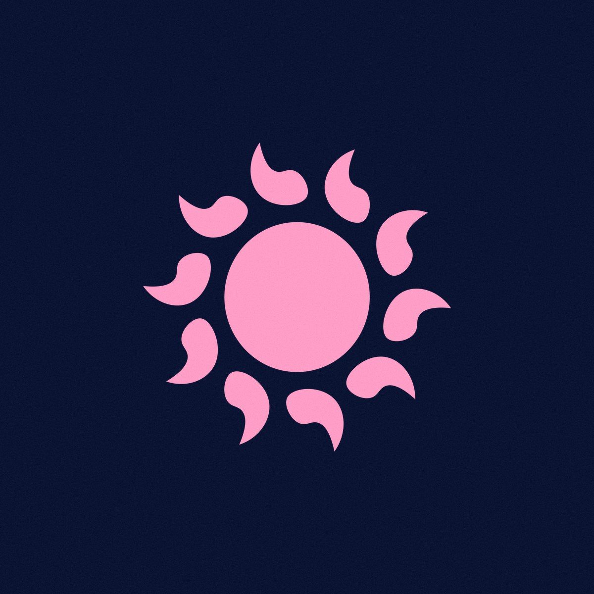 Every Shape Tells a Story: Dotted sun, bubblegum on night